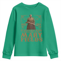 Mary Fields Youth Sweatshirt Stagecoach Mary Trailblazing Legend Black Cowgirl Pioneer