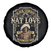 Black Cowboy Nat Love Spare Tire Cover Deadwood Dick African American Cowboy