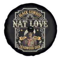 Black Cowboy Nat Love Spare Tire Cover Deadwood Dick African American Cowboy