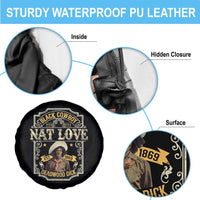 Black Cowboy Nat Love Spare Tire Cover Deadwood Dick African American Cowboy
