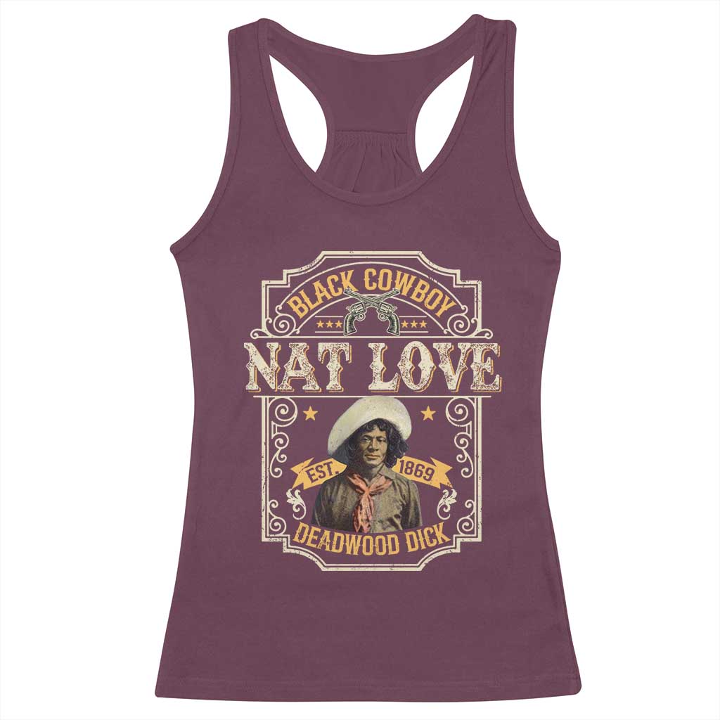 Black Cowboy Nat Love Racerback Tank Top Deadwood Dick African American Cowboy