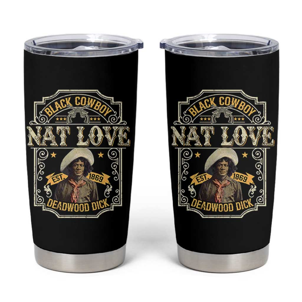 Black Cowboy Nat Love Tumbler Cup Deadwood Dick African American Cowboy