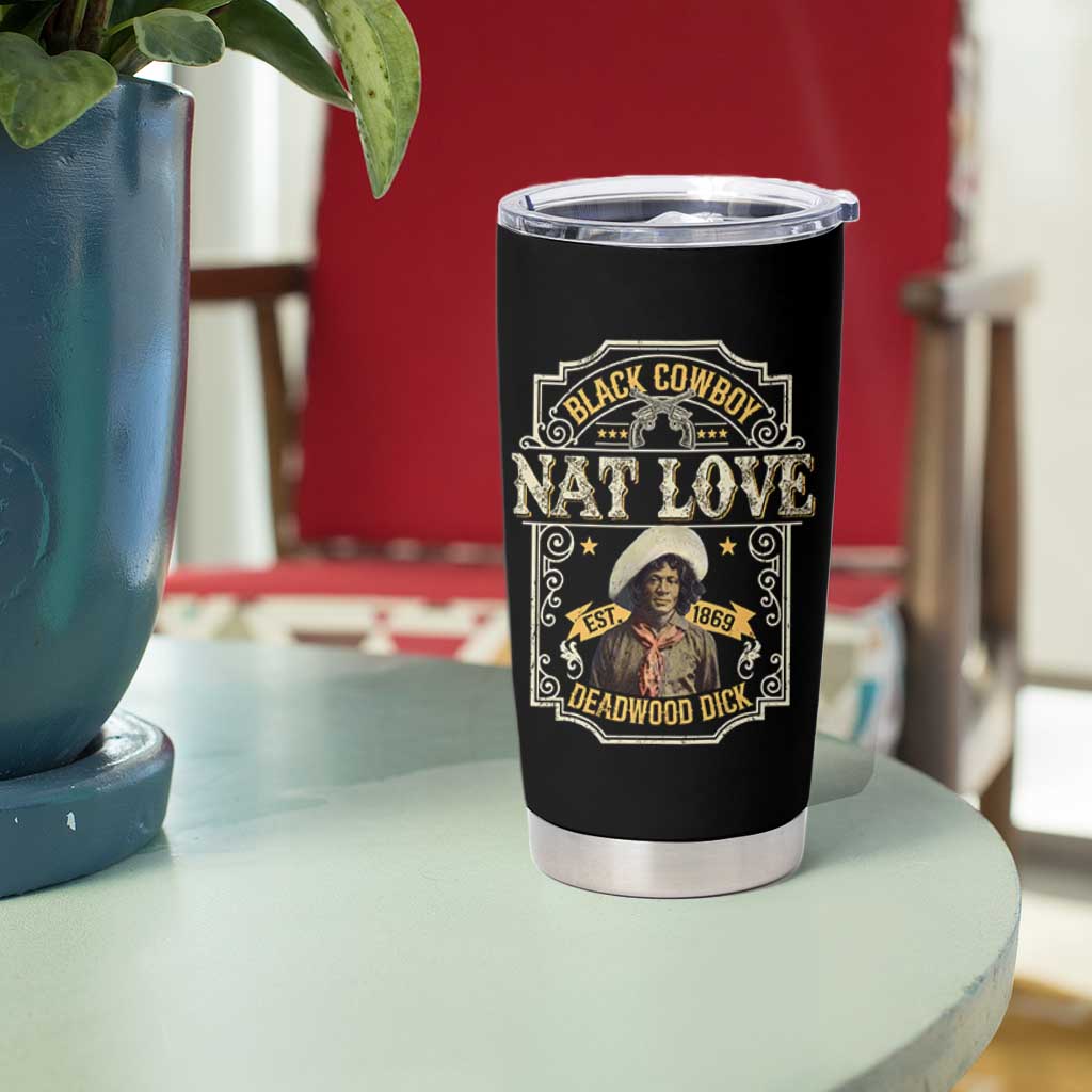 Black Cowboy Nat Love Tumbler Cup Deadwood Dick African American Cowboy