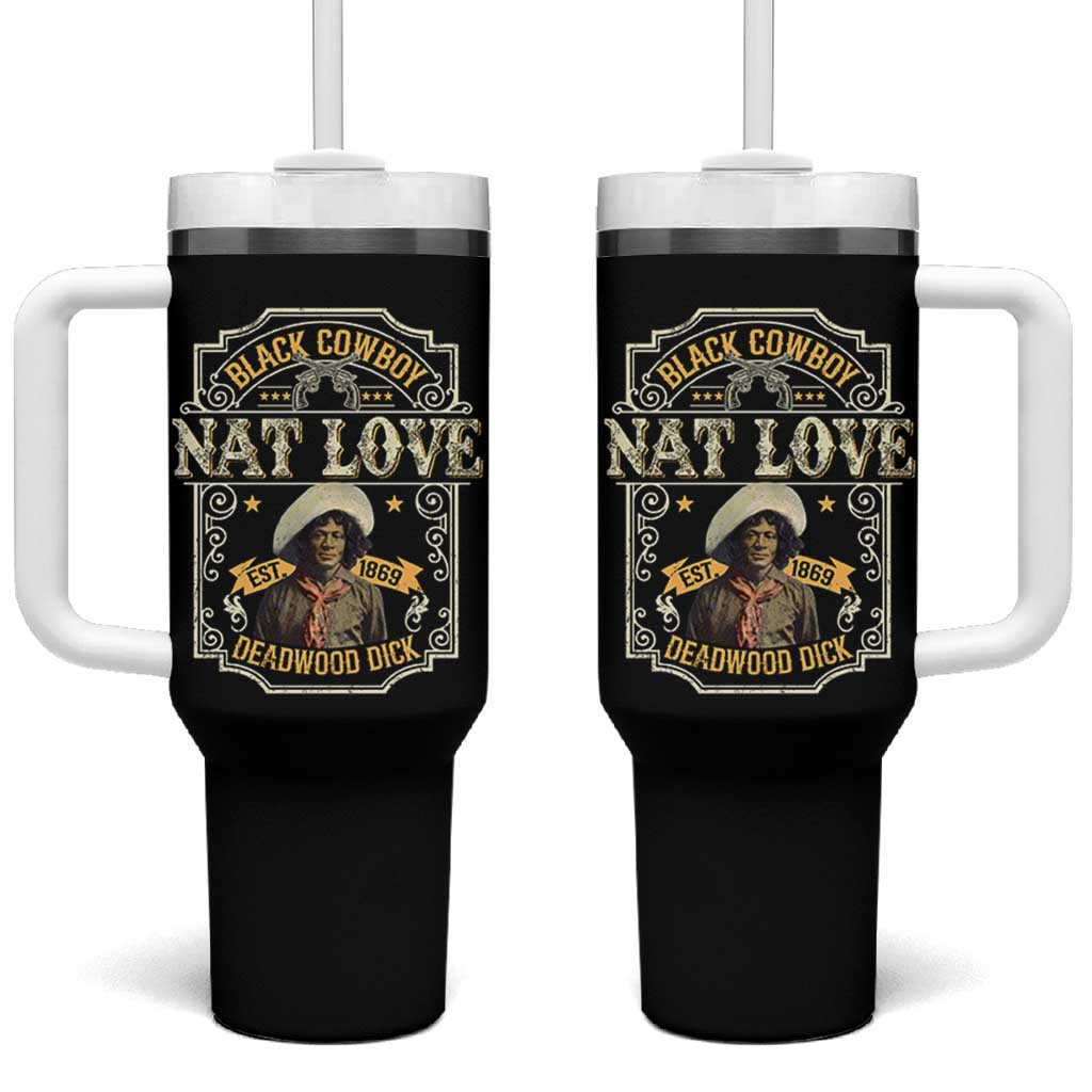 Black Cowboy Nat Love Tumbler With Handle Deadwood Dick African American Cowboy