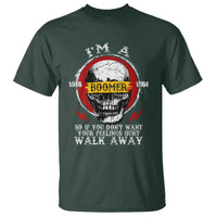 Funny I Am A Boomer T Shirt So If You Dont Want Your Feeling Hurt Walk Away Vintage Skull - Wonder Print Shop