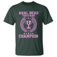 Funny #1 Anal Bead Tug O War Champion T Shirt Pink Adult Humor Cringe