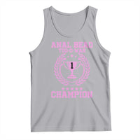 Funny #1 Anal Bead Tug O War Champion Tank Top Pink Adult Humor Cringe