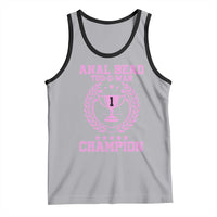 Funny #1 Anal Bead Tug O War Champion Tank Top Pink Adult Humor Cringe