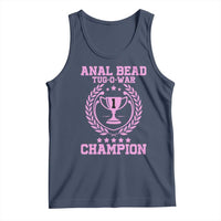 Funny #1 Anal Bead Tug O War Champion Tank Top Pink Adult Humor Cringe