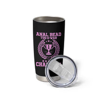 Funny #1 Anal Bead Tug O War Champion Tumbler Cup Pink Adult Humor Cringe - Wonder Print Shop
