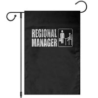 Regional Manager Garden Flag Funny Dad Baby Matching