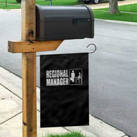 Regional Manager Garden Flag Funny Dad Baby Matching
