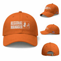 Regional Manager Baseball Cap Funny Dad Baby Matching