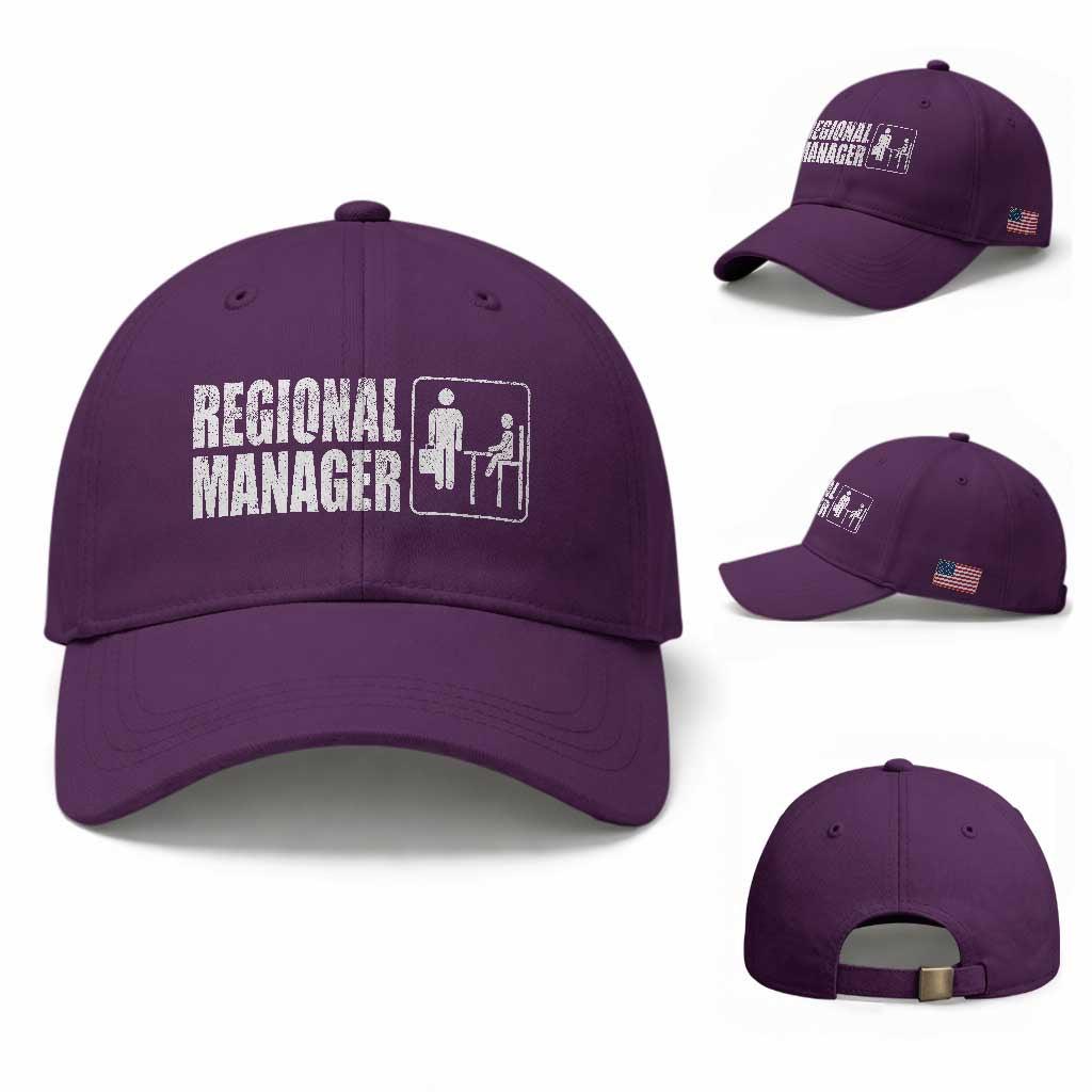 Regional Manager Baseball Cap Funny Dad Baby Matching