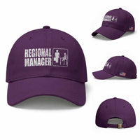 Regional Manager Baseball Cap Funny Dad Baby Matching
