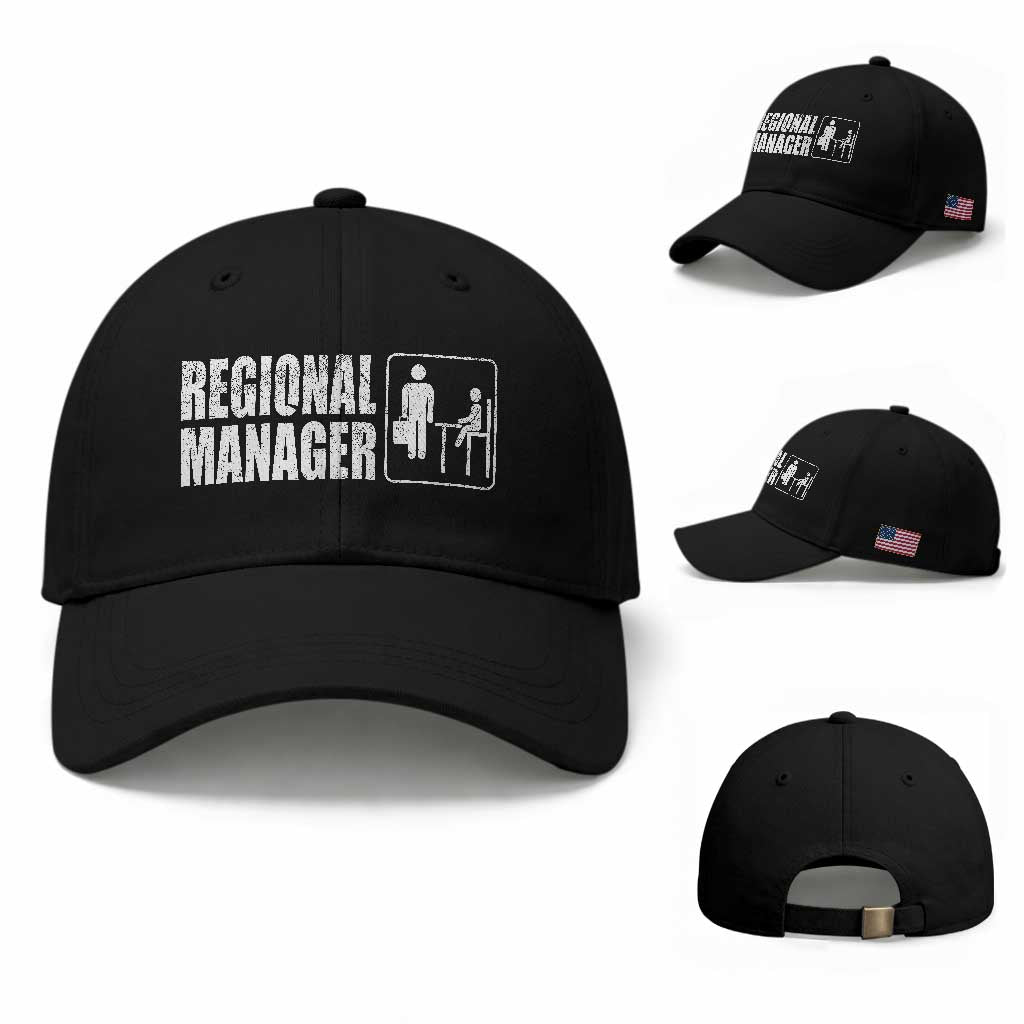 Regional Manager Baseball Cap Funny Dad Baby Matching
