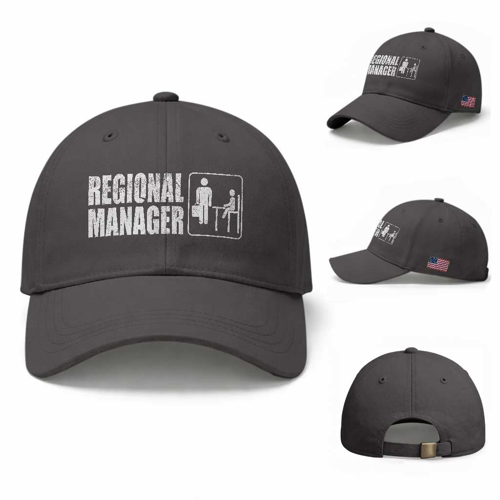 Regional Manager Baseball Cap Funny Dad Baby Matching