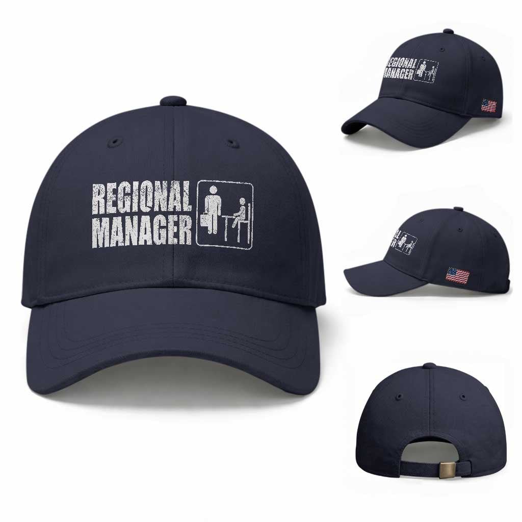 Regional Manager Baseball Cap Funny Dad Baby Matching
