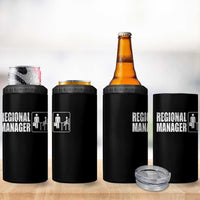 Regional Manager 4 in 1 Can Cooler Tumbler Funny Dad Baby Matching