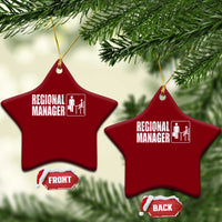 Regional Manager Ceramic Ornament Funny Dad Baby Matching