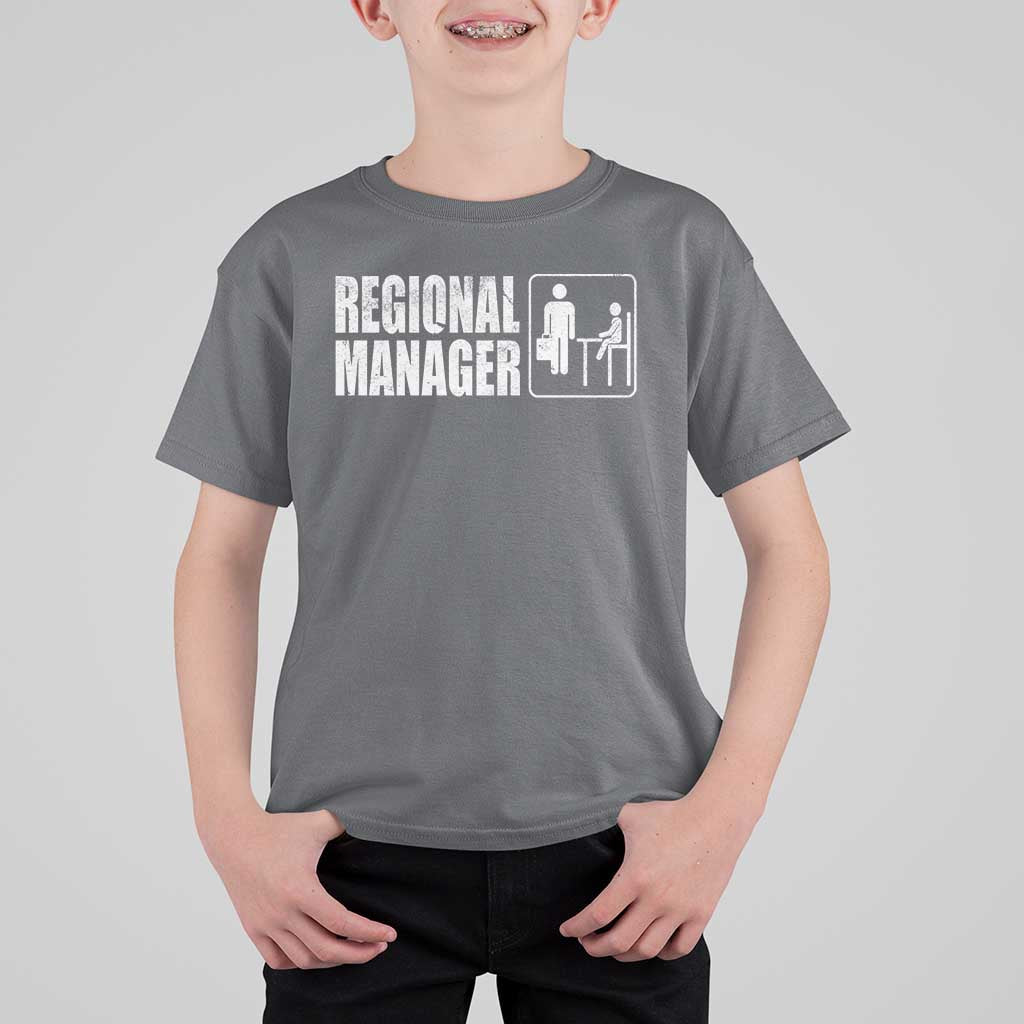 Regional Manager T Shirt For Kid Funny Dad Baby Matching