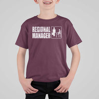 Regional Manager T Shirt For Kid Funny Dad Baby Matching