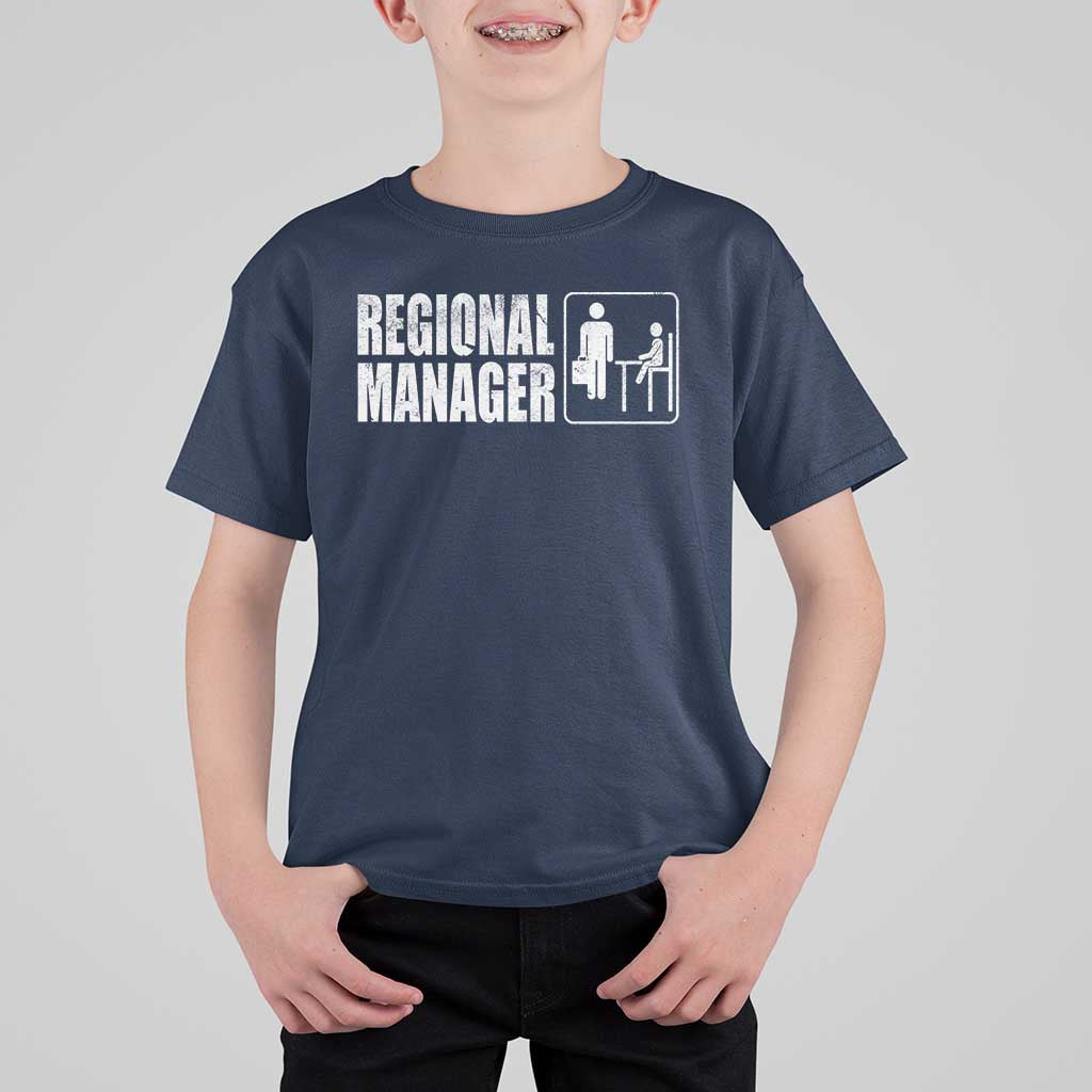 Regional Manager T Shirt For Kid Funny Dad Baby Matching