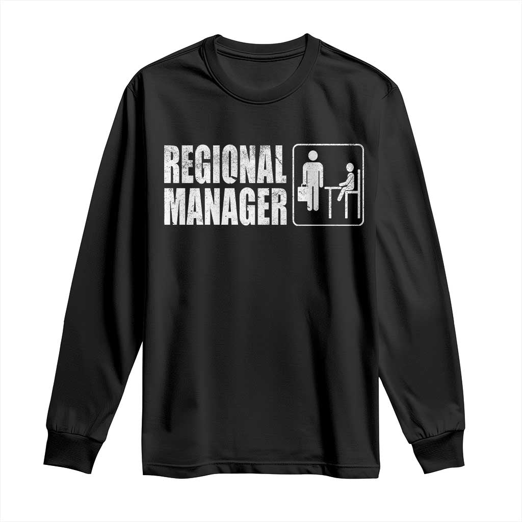 Regional Manager Long Sleeve Shirt Funny Dad Baby Matching