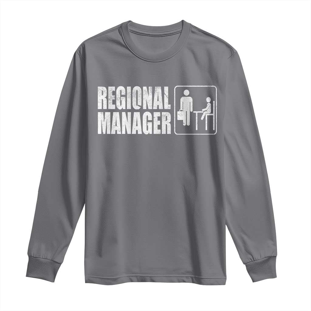 Regional Manager Long Sleeve Shirt Funny Dad Baby Matching
