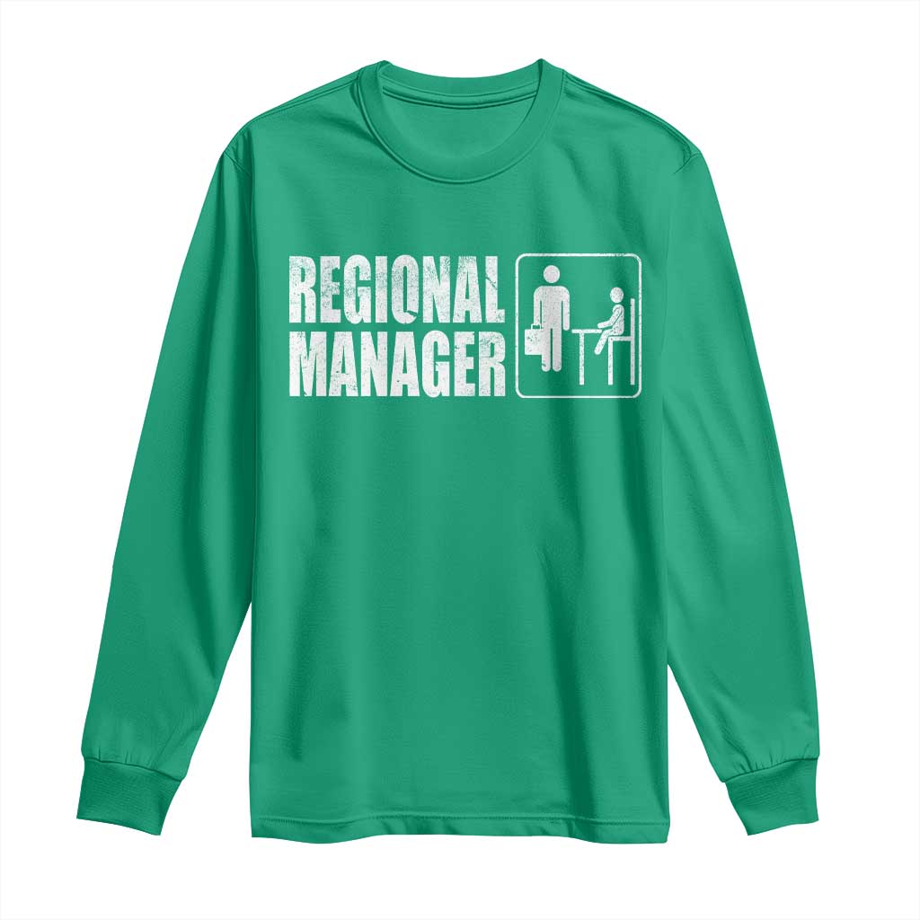 Regional Manager Long Sleeve Shirt Funny Dad Baby Matching
