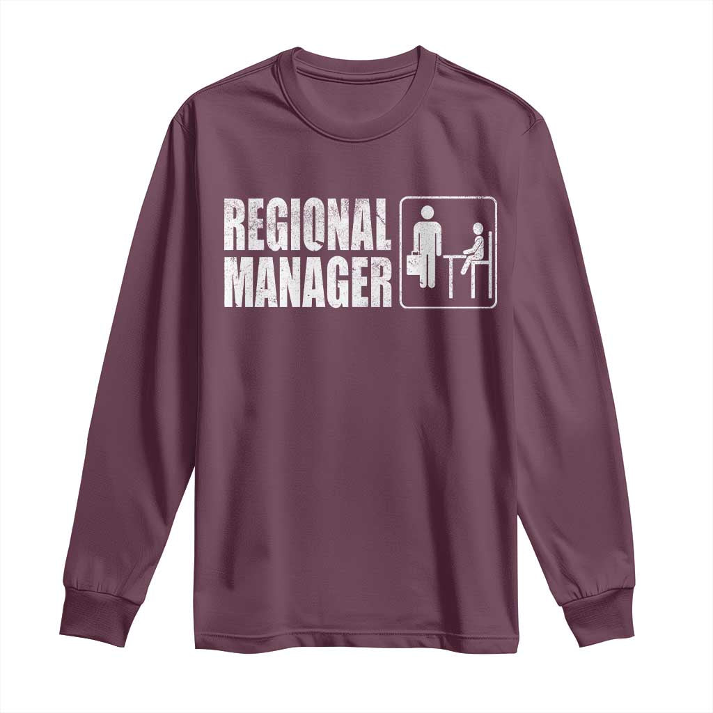 Regional Manager Long Sleeve Shirt Funny Dad Baby Matching