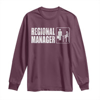 Regional Manager Long Sleeve Shirt Funny Dad Baby Matching
