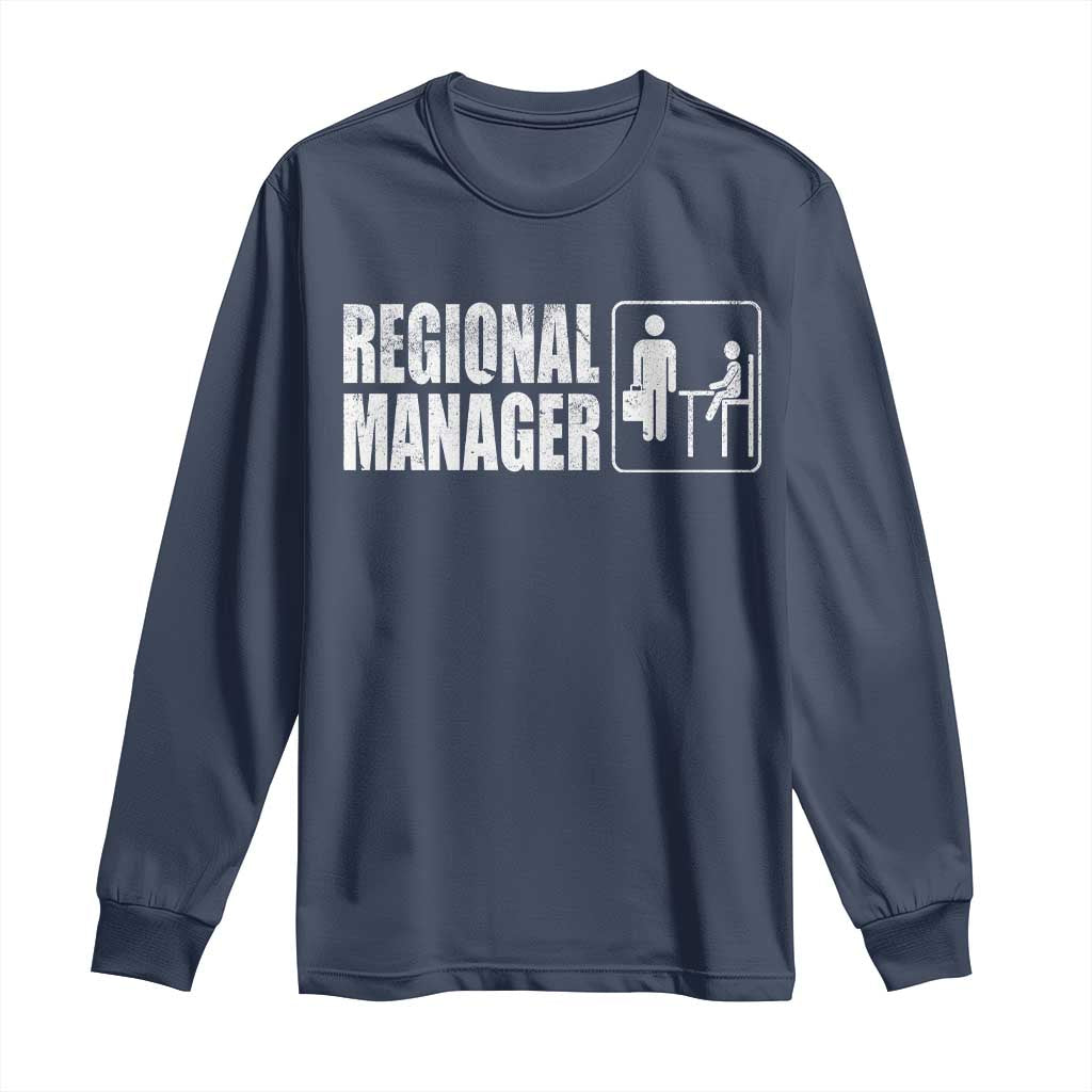 Regional Manager Long Sleeve Shirt Funny Dad Baby Matching