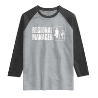 Regional Manager Raglan Shirt Funny Dad Baby Matching