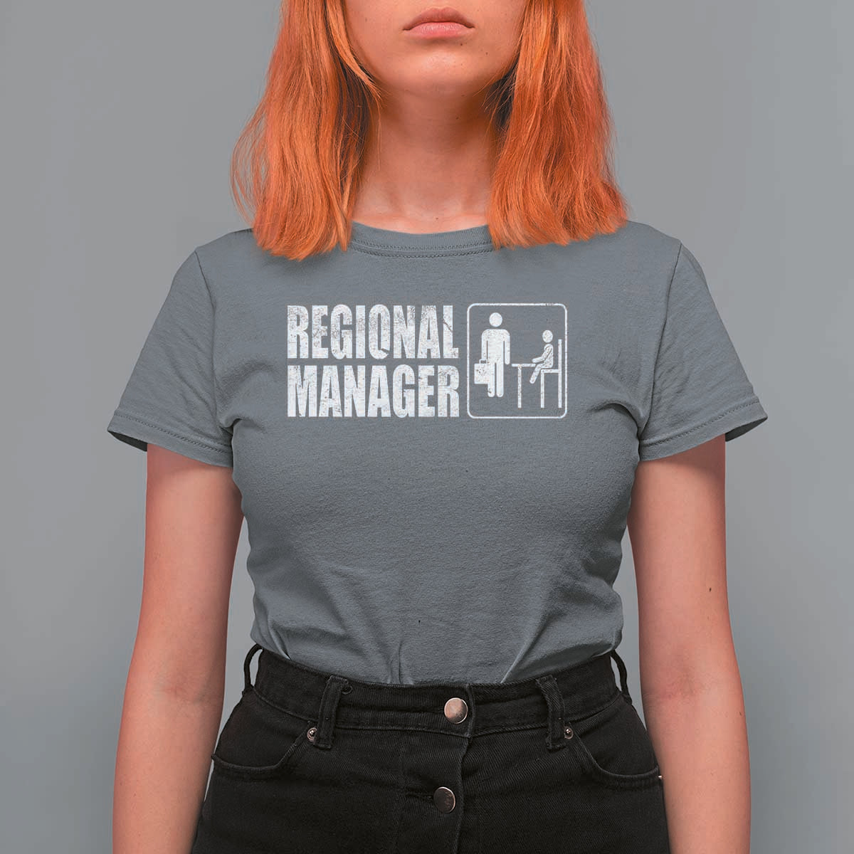 Regional Manager T Shirt For Women Funny Dad Baby Matching