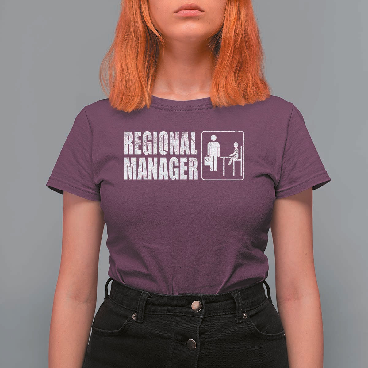 Regional Manager T Shirt For Women Funny Dad Baby Matching