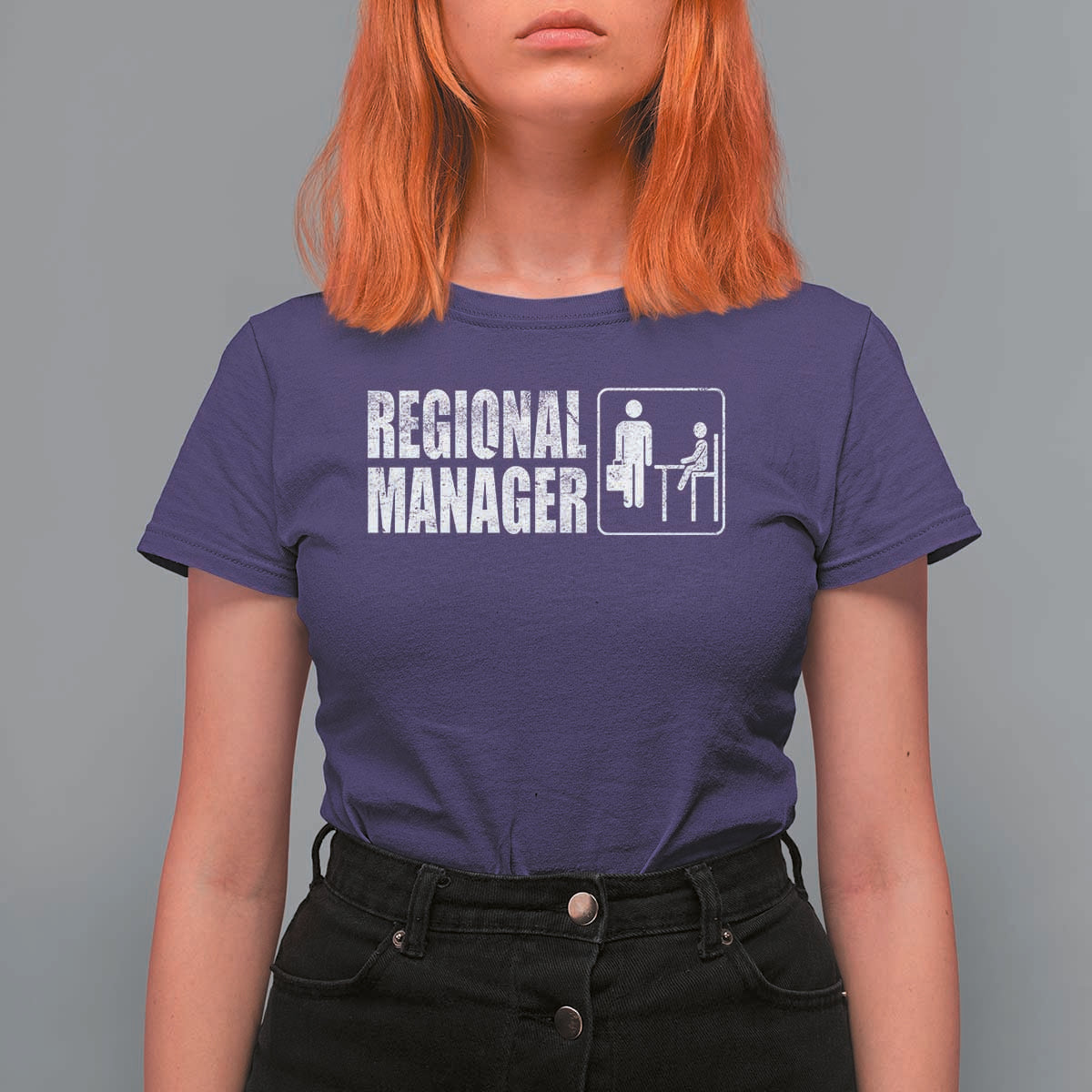 Regional Manager T Shirt For Women Funny Dad Baby Matching