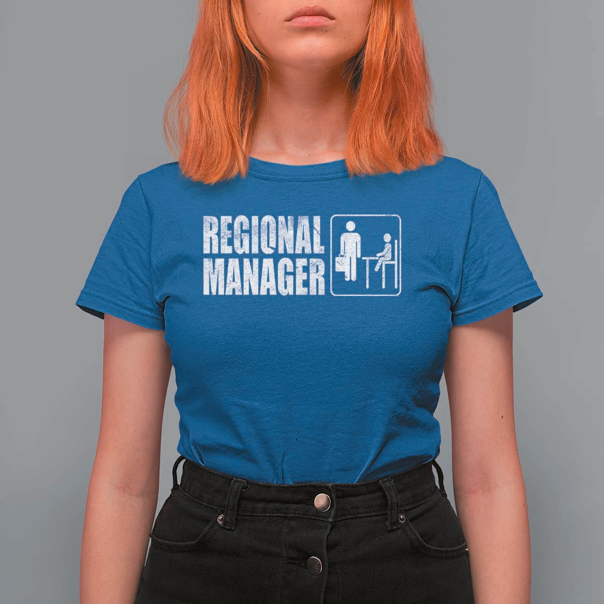 Regional Manager T Shirt For Women Funny Dad Baby Matching