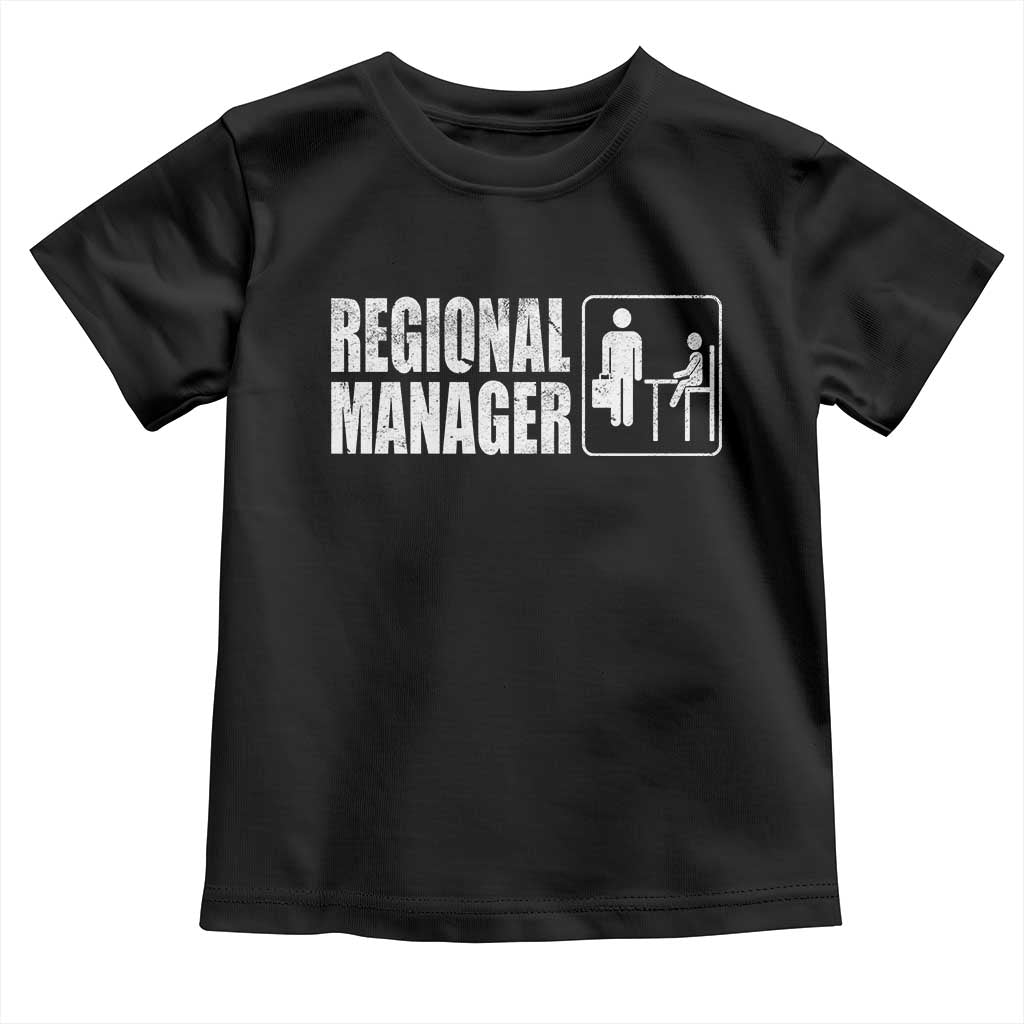 Regional Manager Toddler T Shirt Funny Dad Baby Matching