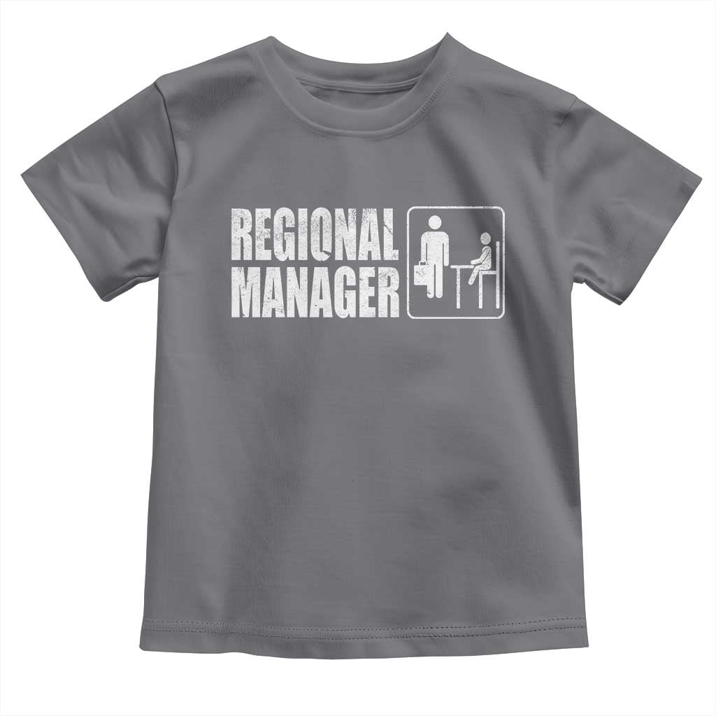 Regional Manager Toddler T Shirt Funny Dad Baby Matching