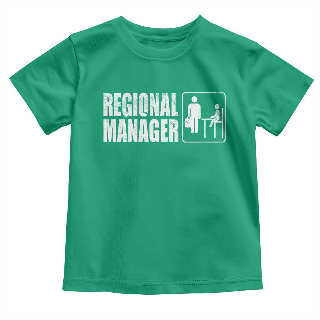 Regional Manager Toddler T Shirt Funny Dad Baby Matching