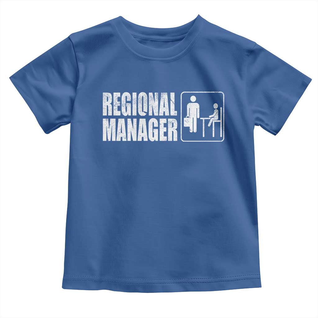 Regional Manager Toddler T Shirt Funny Dad Baby Matching