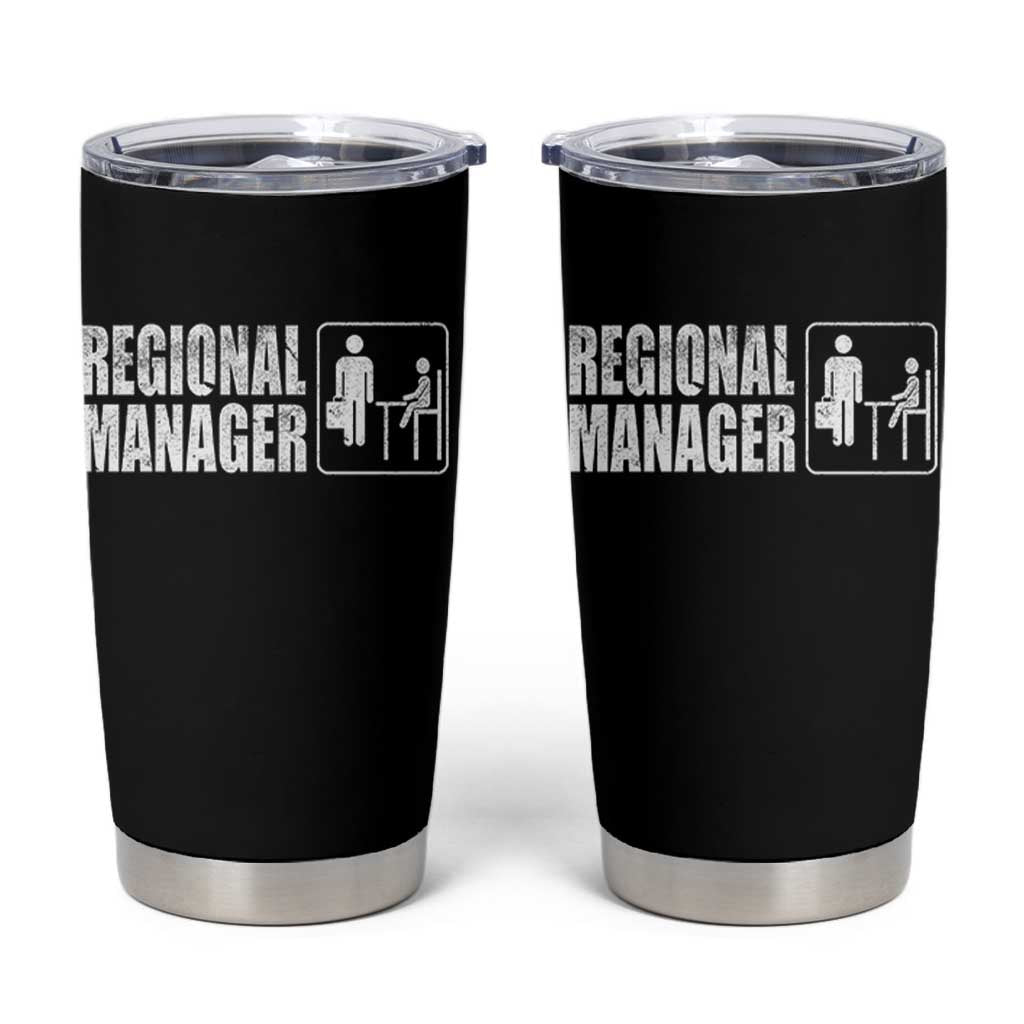 Regional Manager Tumbler Cup Funny Dad Baby Matching
