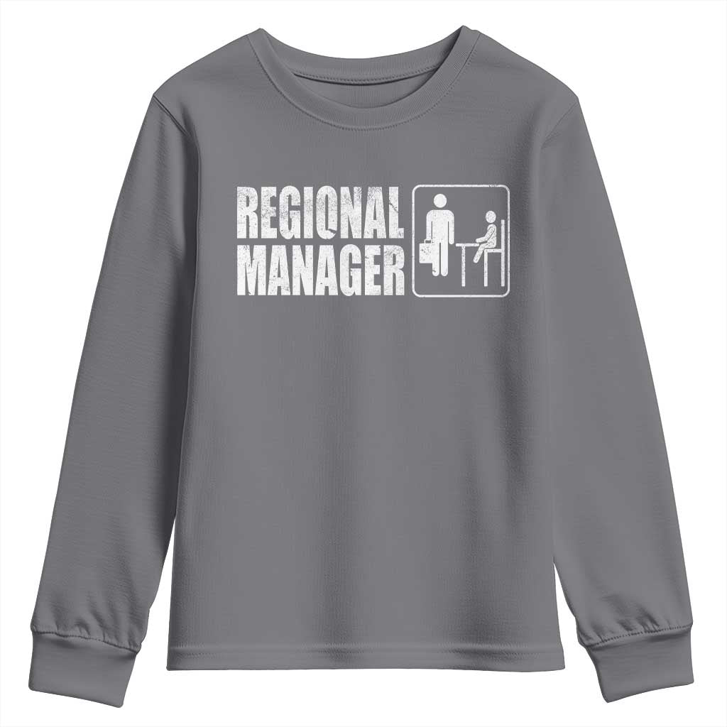 Regional Manager Youth Sweatshirt Funny Dad Baby Matching