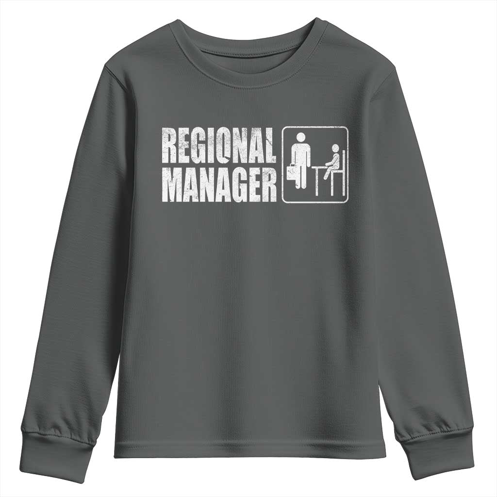 Regional Manager Youth Sweatshirt Funny Dad Baby Matching