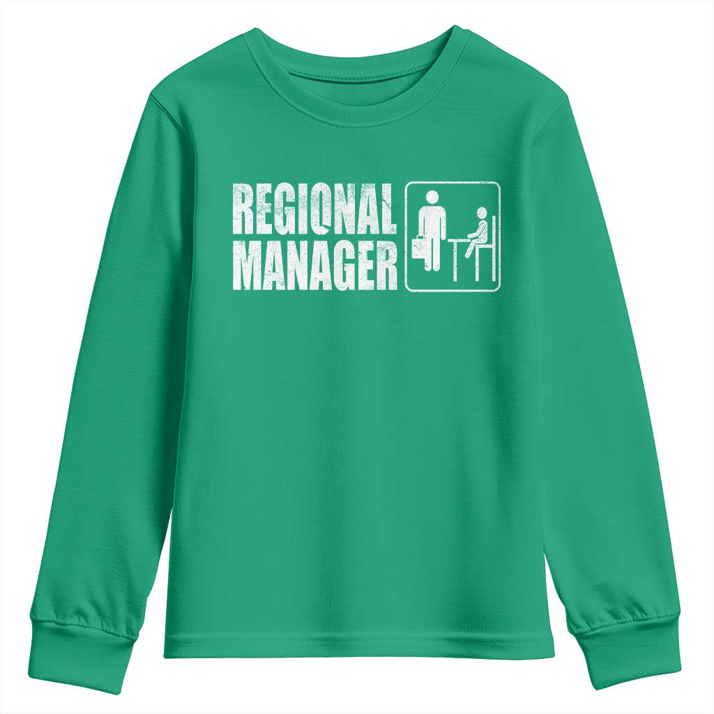 Regional Manager Youth Sweatshirt Funny Dad Baby Matching