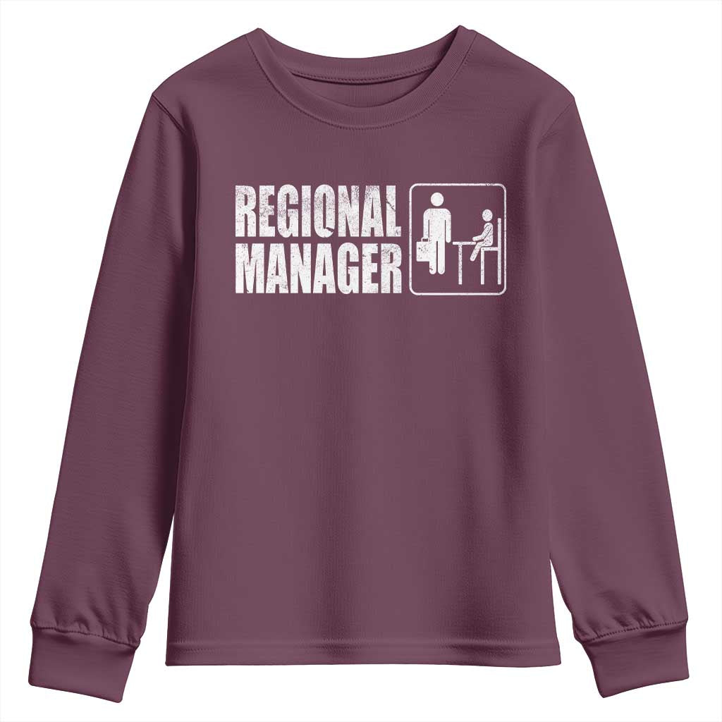 Regional Manager Youth Sweatshirt Funny Dad Baby Matching