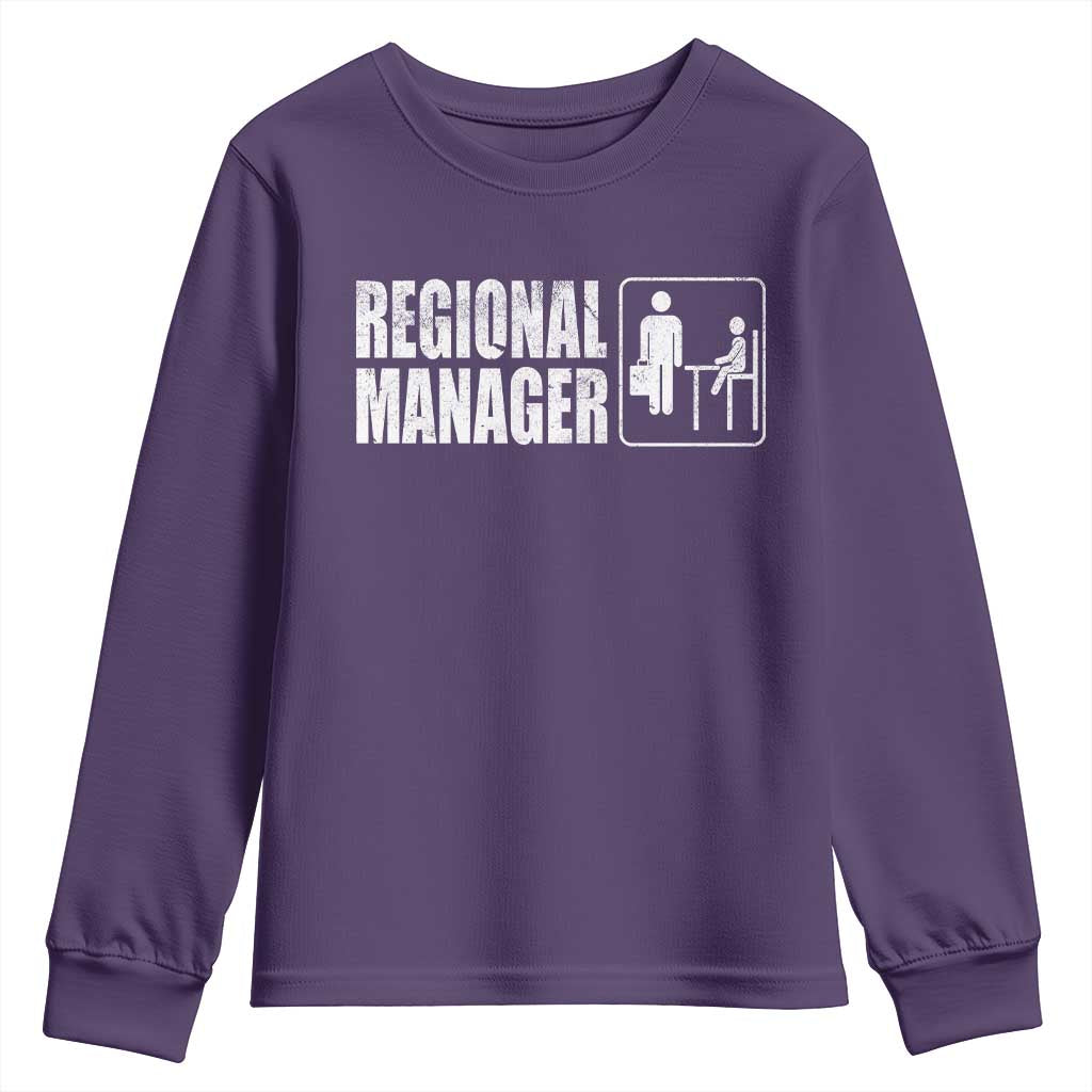 Regional Manager Youth Sweatshirt Funny Dad Baby Matching
