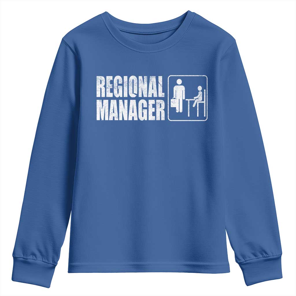 Regional Manager Youth Sweatshirt Funny Dad Baby Matching