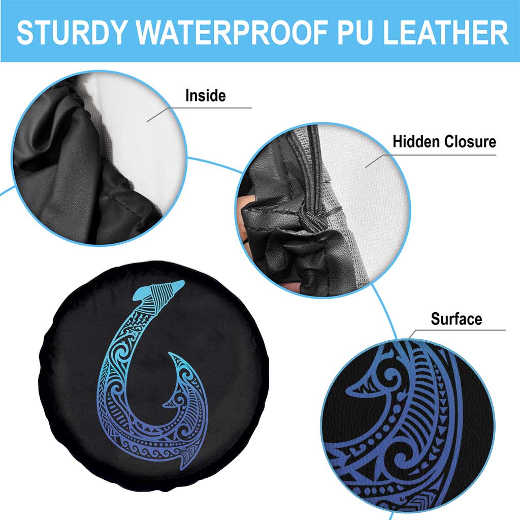 Tribal Makau Hawaiian Fish Hook Pacific Islander Hawaiian Spare Tire Cover